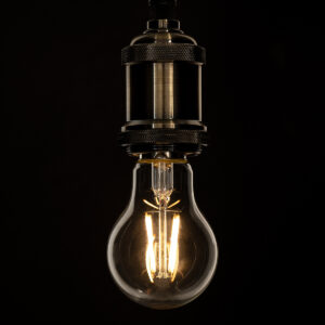 GloboStar® 99006 Λάμπα LED Long Filament E27 A60 Γλόμπος 6W 600lm 360° AC 220-240V IP20 Φ6 x Υ10.5cm Θερμό Λευκό 2700K με Διάφανο Γυαλί – Dimmable – 3 Χρόνια Εγγύηση