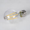 GloboStar® 99008 Λάμπα LED Long Filament E27 A60 Γλόμπος 10W 1000lm 360° AC 220-240V IP20 Φ6 x Υ10.5cm Θερμό Λευκό 2700K με Διάφανο Γυαλί – Dimmable – 3 Years Warranty