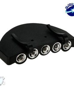 Φορητός Φακός Καπέλου με 5 LED Υψηλής Φωτεινότητας GloboStar 07022