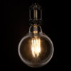 GloboStar® 99014 Λάμπα LED Long Filament E27 G125 Γλόμπος 12W 1200lm 360° AC 220-240V IP20 Φ12.5 x Υ18cm Θερμό Λευκό 2700K με Διάφανο Γυαλί – Dimmable – 3 Years Warranty