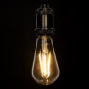 GloboStar® 99017 Λάμπα LED Long Filament E27 ST64 Αχλάδι 10W 1000lm 360° AC 220-240V IP20 Φ6.4 x Υ14cm Θερμό Λευκό 2700K με Διάφανο Γυαλί – Dimmable – 3 Years Warranty