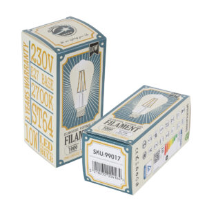 GloboStar® 99017 Λάμπα LED Long Filament E27 ST64 Αχλάδι 10W 1000lm 360° AC 220-240V IP20 Φ6.4 x Υ14cm Θερμό Λευκό 2700K με Διάφανο Γυαλί – Dimmable – 3 Years Warranty