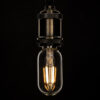 GloboStar® 99018 Λάμπα LED Long Filament E27 T45 Σωλήνας 4W 400lm 360° AC 220-240V IP20 Φ4.5 x Υ11cm Θερμό Λευκό 2700K με Διάφανο Γυαλί – Dimmable – 3 Years Warranty
