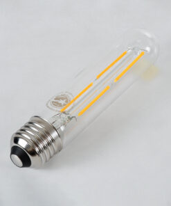 GloboStar® 99019 Λάμπα LED Long Filament E27 T30 Σωλήνας 4W 400lm 360° AC 220-240V IP20 Φ3 x Υ13.5cm Θερμό Λευκό 2700K με Διάφανο Γυαλί – Dimmable – 3 Years Warranty