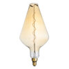GloboStar® 99022 Λάμπα LED Soft S Spiral Filament E27 BA200 ROCKET Γλόμπος 6W 420lm 360° AC 220-240V IP20 Φ20 x Υ41.5cm Ultra Θερμό Λευκό 2200K με Μελί Γυαλί – Dimmable – 3 Years Warranty