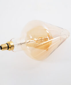 GloboStar® 99022 Λάμπα LED Soft S Spiral Filament E27 BA200 ROCKET Γλόμπος 6W 420lm 360° AC 220-240V IP20 Φ20 x Υ41.5cm Ultra Θερμό Λευκό 2200K με Μελί Γυαλί – Dimmable – 3 Years Warranty