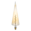 GloboStar® 99023 Λάμπα LED Soft S Spiral Filament E27 CT100 SPEAR Γλόμπος 6W 420lm 360° AC 220-240V IP20 Φ10 x Υ28cm Ultra Θερμό Λευκό 2200K με Μελί Γυαλί – Dimmable – 3 Χρόνια Εγγύηση