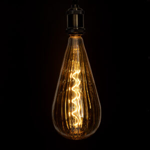 GloboStar® 99024 Λάμπα LED Soft S Spiral Filament E27 OT120 ZEPPELIN Γλόμπος 6W 420lm 360° AC 220-240V IP20 Φ12 x Υ46cm Ultra Θερμό Λευκό 2200K με Μελί Γυαλί – Dimmable – 3 Years Warranty