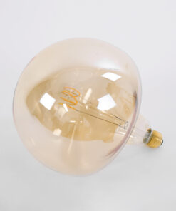 GloboStar® 99028 Λάμπα LED Soft T Spiral Filament E27 BR200 MAROON Γλόμπος 6W 420lm 360° AC 220-240V IP20 Φ20 x Υ25.5cm Ultra Θερμό Λευκό 2200K με Μελί Γυαλί – Dimmable – 3 Years Warranty