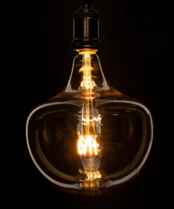 GloboStar® 99028 Λάμπα LED Soft T Spiral Filament E27 BR200 MAROON Γλόμπος 6W 420lm 360° AC 220-240V IP20 Φ20 x Υ25.5cm Ultra Θερμό Λευκό 2200K με Μελί Γυαλί – Dimmable – 3 Years Warranty