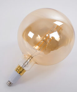 GloboStar® 99029 Λάμπα LED Long Filament E27 G300 BULETTE Γλόμπος 10W 800lm 360° AC 220-240V IP20 Φ30 x Υ49cm Ultra Θερμό Λευκό 2200K με Μελί Γυαλί – Dimmable – 3 Years Warranty – The Bigger Bulb in Greece