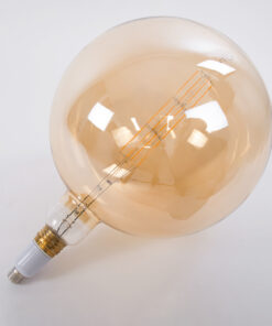 GloboStar® 99030 Λάμπα LED Long Filament E27 G380 ORBITAL Γλόμπος 10W 800lm 360° AC 220-240V IP20 Φ38 x Υ55cm Ultra Θερμό Λευκό 2200K με Μελί Γυαλί – Dimmable – 3 Years Warranty – The Bigger Bulb in Greece