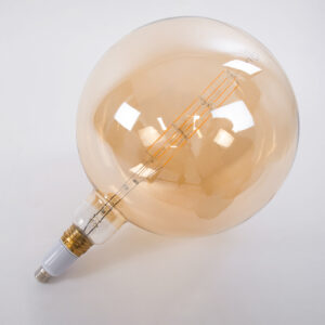 GloboStar® 99030 Λάμπα LED Long Filament E27 G380 ORBITAL Γλόμπος 10W 800lm 360° AC 220-240V IP20 Φ38 x Υ55cm Ultra Θερμό Λευκό 2200K με Μελί Γυαλί – Dimmable – 3 Years Warranty – The Bigger Bulb in Greece
