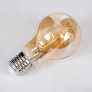 GloboStar® 99037 LED Long Filament Bulb E27 A60 Globe 8W 720lm 360° AC 220-240V IP20 D6 x H10.5cm Ultra Θερμό Λευκό 2200K με Μελί Γυαλί – Dimmable – 3 Years Warranty