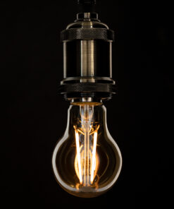 GloboStar® 99037 LED Long Filament Bulb E27 A60 Globe 8W 720lm 360° AC 220-240V IP20 D6 x H10.5cm Ultra Θερμό Λευκό 2200K με Μελί Γυαλί – Dimmable – 3 Years Warranty