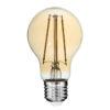 GloboStar® 99038 Λάμπα LED Long Filament E27 A60 Γλόμπος 10W 900lm 360° AC 220-240V IP20 Φ6 x Υ10.5cm Ultra Θερμό Λευκό 2200K με Μελί Γυαλί – Dimmable – 3 Χρόνια Εγγύηση