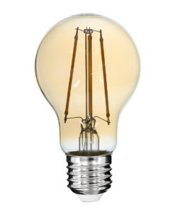 GloboStar® 99038 Λάμπα LED Long Filament E27 A60 Γλόμπος 10W 900lm 360° AC 220-240V IP20 Φ6 x Υ10.5cm Ultra Θερμό Λευκό 2200K με Μελί Γυαλί – Dimmable – 3 Χρόνια Εγγύηση