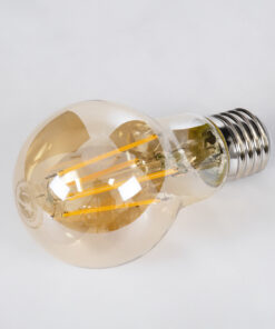 GloboStar® 99038 Λάμπα LED Long Filament E27 A60 Γλόμπος 10W 900lm 360° AC 220-240V IP20 Φ6 x Υ10.5cm Ultra Θερμό Λευκό 2200K με Μελί Γυαλί – Dimmable – 3 Χρόνια Εγγύηση