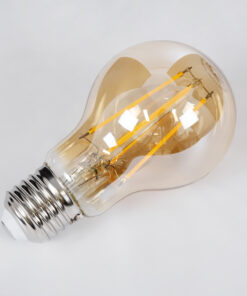 GloboStar® 99038 Λάμπα LED Long Filament E27 A60 Γλόμπος 10W 900lm 360° AC 220-240V IP20 Φ6 x Υ10.5cm Ultra Θερμό Λευκό 2200K με Μελί Γυαλί – Dimmable – 3 Χρόνια Εγγύηση