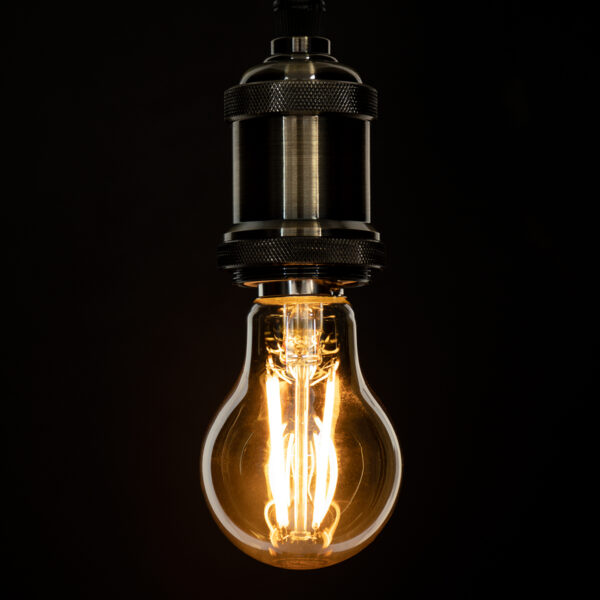 GloboStar® 99038 Λάμπα LED Long Filament E27 A60 Γλόμπος 10W 900lm 360° AC 220-240V IP20 Φ6 x Υ10.5cm Ultra Θερμό Λευκό 2200K με Μελί Γυαλί – Dimmable – 3 Χρόνια Εγγύηση
