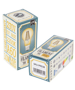 GloboStar® 99038 Λάμπα LED Long Filament E27 A60 Γλόμπος 10W 900lm 360° AC 220-240V IP20 Φ6 x Υ10.5cm Ultra Θερμό Λευκό 2200K με Μελί Γυαλί – Dimmable – 3 Χρόνια Εγγύηση