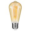 GloboStar® 99047 Λάμπα E27 ST64 Αχλάδι LED LONG FILAMENT 10W 1050 lm 320° AC 85-265V Edison Retro με Μελί Γυαλί Ultra Θερμό Λευκό 2200 K Dimmable