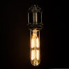 GloboStar® 99049 Λάμπα LED Long Filament E27 T30 Σωλήνας 4W 350lm 360° AC 220-240V IP20 Φ3 x Υ13.5cm Ultra Θερμό Λευκό 2200K με Μελί Γυαλί – Dimmable – 3 Years Warranty