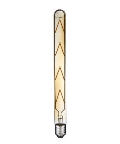 GloboStar® 99050 Λάμπα LED Long Filament E27 T30 Σωλήνας 8W 720lm 360° AC 220-240V IP20 Φ3 x Υ30cm Ultra Θερμό Λευκό 2200K με Μελί Γυαλί – Dimmable – 3 Years Warranty