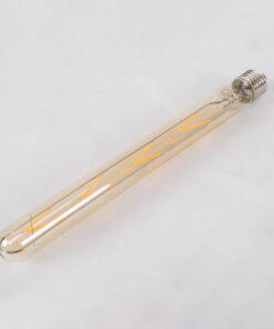 GloboStar® 99050 Λάμπα LED Long Filament E27 T30 Σωλήνας 8W 720lm 360° AC 220-240V IP20 Φ3 x Υ30cm Ultra Θερμό Λευκό 2200K με Μελί Γυαλί – Dimmable – 3 Years Warranty