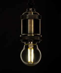 GloboStar® 99052 Λάμπα LED Long Filament E27 G45 Γλομπάκι 6W 660lm 360° AC 220-240V IP20 Φ4.5 x Υ7.5cm Φυσικό Λευκό 4000K με Διάφανο Γυαλί – Dimmable – 3 Years Warranty