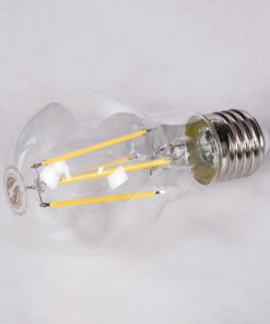 GloboStar® 99053 Λάμπα LED Long Filament E27 A60 Γλόμπος 10W 1100lm 360° AC 220-240V IP20 Φ6 x Υ10.5cm Φυσικό Λευκό 4000K με Διάφανο Γυαλί – Dimmable – 3 Χρόνια Εγγύηση
