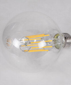 GloboStar® 99054 Λάμπα LED Long Filament E27 G95 Γλόμπος 12W 1320lm 360° AC 220-240V IP20 Φ9.5 x Υ13.5cm Φυσικό Λευκό 4000K με Διάφανο Γυαλί – Dimmable – 3 Years Warranty