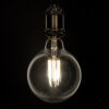GloboStar® 99055 Λάμπα LED Long Filament E27 G125 Γλόμπος 12W 1320lm 360° AC 220-240V IP20 Φ12.5 x Υ18cm Φυσικό Λευκό 4000K με Διάφανο Γυαλί – Dimmable – 3 Years Warranty