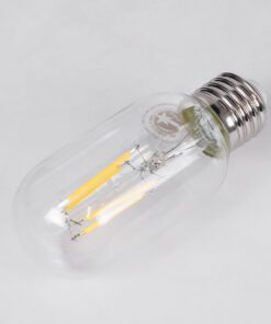 GloboStar® 99057 Λάμπα LED Long Filament E27 T45 Σωλήνας 4W 440lm 360° AC 220-240V IP20 Φ4.5 x Υ11cm Φυσικό Λευκό 4000K με Διάφανο Γυαλί – Dimmable – 3 Years Warranty