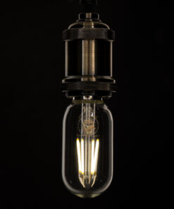 GloboStar® 99057 Λάμπα LED Long Filament E27 T45 Σωλήνας 4W 440lm 360° AC 220-240V IP20 Φ4.5 x Υ11cm Φυσικό Λευκό 4000K με Διάφανο Γυαλί – Dimmable – 3 Years Warranty