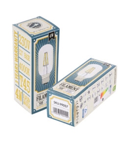 GloboStar® 99057 Λάμπα LED Long Filament E27 T45 Σωλήνας 4W 440lm 360° AC 220-240V IP20 Φ4.5 x Υ11cm Φυσικό Λευκό 4000K με Διάφανο Γυαλί – Dimmable – 3 Years Warranty