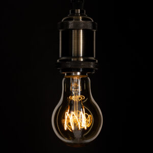 GloboStar® 99059 Λάμπα LED Ultra Thin Soft S Spiral Filament E27 A60 Γλόμπος 4W 280lm 360° AC 220-240V IP20 Φ6 x Υ10.5cm Ultra Θερμό Λευκό 2200K με Μελί Γυαλί – Dimmable – 3 Years Warranty