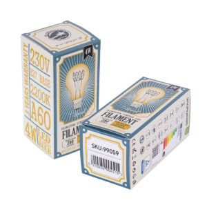 GloboStar® 99059 Λάμπα LED Ultra Thin Soft S Spiral Filament E27 A60 Γλόμπος 4W 280lm 360° AC 220-240V IP20 Φ6 x Υ10.5cm Ultra Θερμό Λευκό 2200K με Μελί Γυαλί – Dimmable – 3 Years Warranty