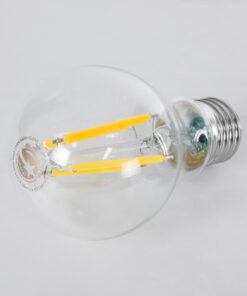 GloboStar® 99083 Λάμπα LED Long Filament E27 A60 Γλόμπος 4W 840lm 360° AC 220-240V IP20 Φ6 x Υ11cm Θερμό Λευκό 2700K με Διάφανο Γυαλί – Pro Series 210lm/W – A Ενεργειακή Κλάση – 3 Χρόνια Εγγύηση
