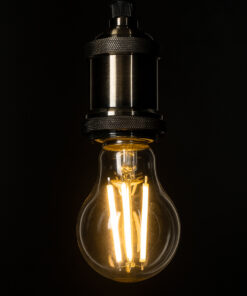 GloboStar® 99083 Λάμπα LED Long Filament E27 A60 Γλόμπος 4W 840lm 360° AC 220-240V IP20 Φ6 x Υ11cm Θερμό Λευκό 2700K με Διάφανο Γυαλί – Pro Series 210lm/W – A Ενεργειακή Κλάση – 3 Χρόνια Εγγύηση