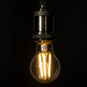 GloboStar® 99083 Λάμπα LED Long Filament E27 A60 Γλόμπος 4W 840lm 360° AC 220-240V IP20 Φ6 x Υ11cm Θερμό Λευκό 2700K με Διάφανο Γυαλί – Pro Series 210lm/W – A Ενεργειακή Κλάση – 3 Χρόνια Εγγύηση