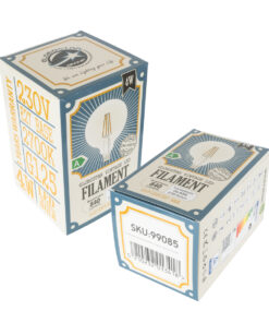 GloboStar® 99085 Λάμπα LED Long Filament E27 G125 Γλόμπος 4W 840lm 360° AC 220-240V IP20 Φ12.5 x Υ13.8cm Θερμό Λευκό 2700K με Διάφανο Γυαλί – Pro Series 210lm/W – A Ενεργειακή Κλάση – 3 Χρόνια Εγγύηση