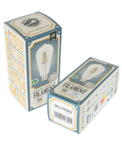 GloboStar® 99086 Λάμπα LED Long Filament E27 ST64 Αχλάδι 4W 840lm 360° AC 220-240V IP20 Φ6.4 x Υ14.5cm Θερμό Λευκό 2700K με Διάφανο Γυαλί – Pro Series 210lm/W – A Ενεργειακή Κλάση – 3 Χρόνια Εγγύηση