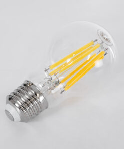 GloboStar® 99087 Λάμπα LED Long Filament E27 A60 Γλόμπος 7W 1470lm 360° AC 220-240V IP20 Φ6 x Υ11cm Θερμό Λευκό 2700K με Διάφανο Γυαλί – Pro Series 210lm/W – A Ενεργειακή Κλάση – 3 Χρόνια Εγγύηση