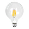 GloboStar® 99089 Λάμπα LED Long Filament E27 G125 Γλόμπος 7W 1470lm 360° AC 220-240V IP20 Φ12.5 x Υ13.8cm Θερμό Λευκό 2700K με Διάφανο Γυαλί – Pro Series 210lm/W – A Ενεργειακή Κλάση – 3 Χρόνια Εγγύηση