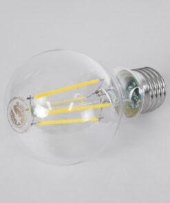 GloboStar® 99091 Λάμπα LED Long Filament E27 A60 Γλόμπος 4W 840lm 360° AC 220-240V IP20 Φ6 x Υ11cm Φυσικό Λευκό 4000K με Διάφανο Γυαλί – Pro Series 210lm/W – A Ενεργειακή Κλάση – 3 Χρόνια Εγγύηση