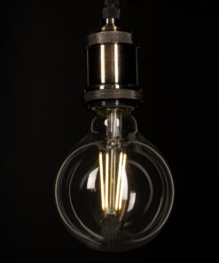 GloboStar® 99092 Λάμπα LED Long Filament E27 G95 Γλόμπος 4W 840lm 360° AC 220-240V IP20 Φ9.5 x Υ13.8cm Φυσικό Λευκό 4000K με Διάφανο Γυαλί – Pro Series 210lm/W – A Ενεργειακή Κλάση – 3 Χρόνια Εγγύηση