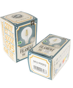 GloboStar® 99092 Λάμπα LED Long Filament E27 G95 Γλόμπος 4W 840lm 360° AC 220-240V IP20 Φ9.5 x Υ13.8cm Φυσικό Λευκό 4000K με Διάφανο Γυαλί – Pro Series 210lm/W – A Ενεργειακή Κλάση – 3 Χρόνια Εγγύηση