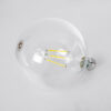 GloboStar® 99093 Λάμπα LED Long Filament E27 G125 Γλόμπος 4W 840lm 360° AC 220-240V IP20 Φ12.5 x Υ13.8cm Φυσικό Λευκό 4000K με Διάφανο Γυαλί – Pro Series 210lm/W – A Ενεργειακή Κλάση – 3 Χρόνια Εγγύηση