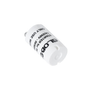 GloboStar® 99099 Starter για Λάμπες LED Τύπου Φθορισμού T8 G13 Θερμοπλαστικό Max 1A AC 250V IP20 Φ2 x Μ3.8cm – 3 Χρόνια Εγγύηση